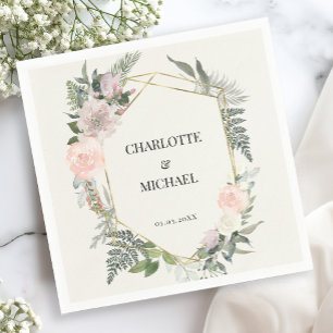 Serviette En Papier Serviettes de fleurs d'eucalyptus spécifiques au c