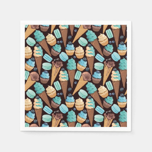 Serviette En Papier Serviettes de friandises (Devant)