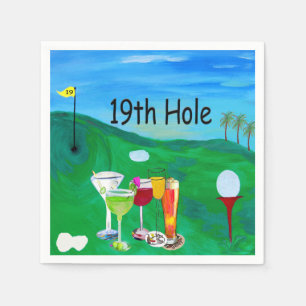 Serviette En Papier serviettes de golf 19th hole
