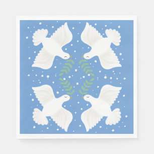 Serviette En Papier Serviettes de Hanukkah pour les Fêtes avec Colombe