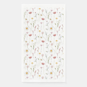 Serviette En Papier Serviettes de invités florales vintage