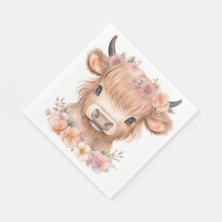 Serviette En Papier Serviettes de la fête de la vache de Highland