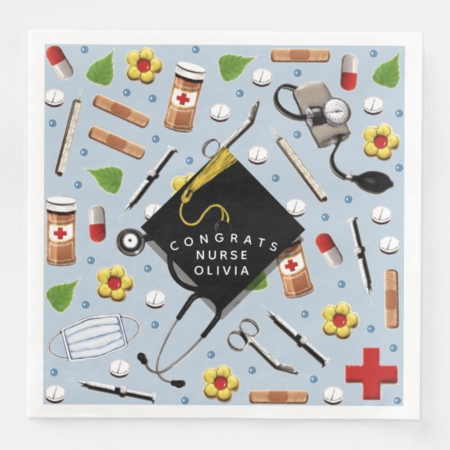 Serviette En Papier Serviettes de la fête de l'infirmière (Devant)