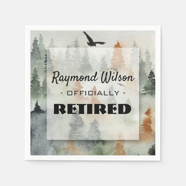 Serviette En Papier Serviettes de la partie Masculine de la forêt (Devant)