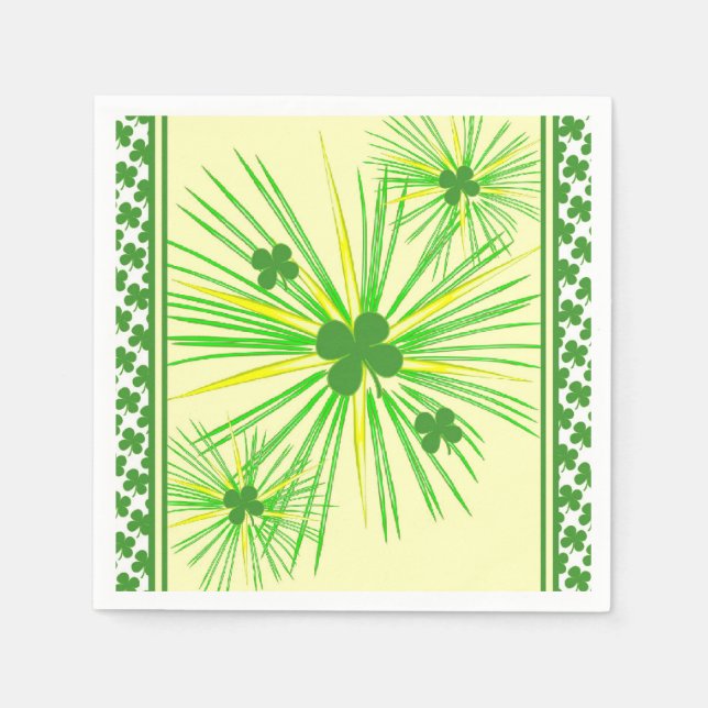 Serviette En Papier Serviettes de la Saint Patrick avec fringues (Devant)