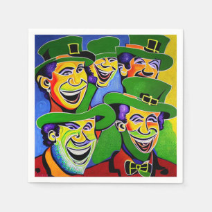 Serviette En Papier Serviettes de la Saint-Patrick avec Lutins