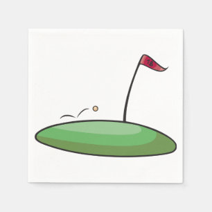 Serviette En Papier Serviettes de Livre vert de golf