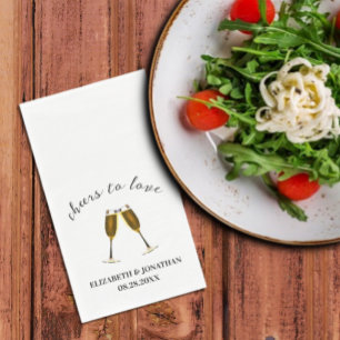 Serviette En Papier Serviettes De Lunettes De Champagne