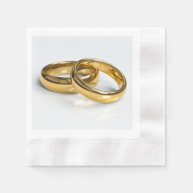 Serviette En Papier Serviettes de mariage (Devant)
