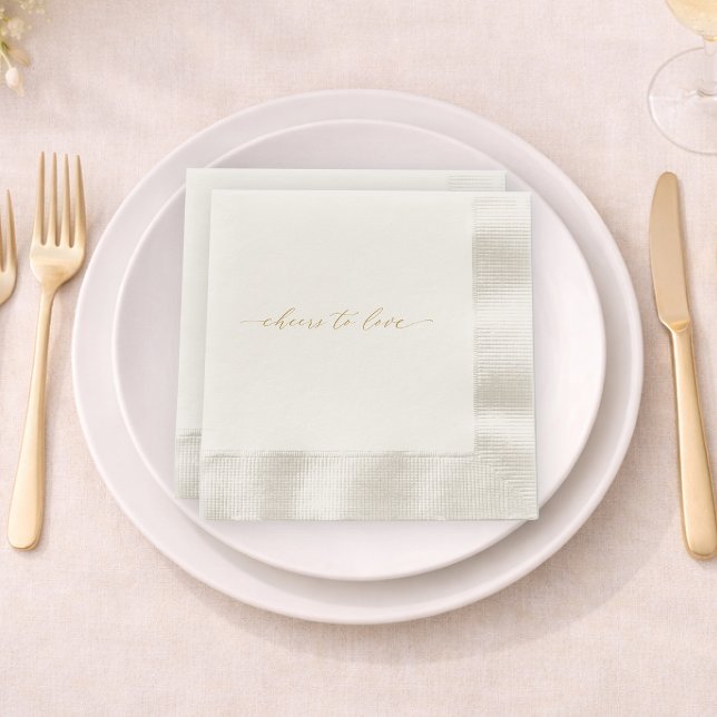 Serviette En Papier Serviettes de mariage « À l'amour » (Créateur téléchargé)
