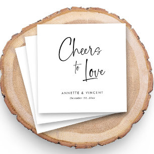 Serviette En Papier Serviettes de Mariage à main unique avec nom