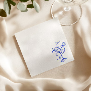 Serviette En Papier Serviettes de mariage avec dessin de balle de golf