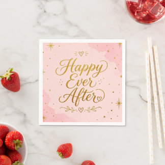 Serviette En Papier Serviettes de mariage Bonheur Éternel.