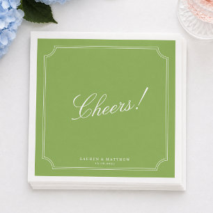 Serviette En Papier Serviettes de mariage Citron Vert Cheers