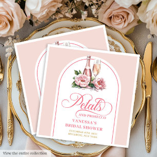 Serviette En Papier Serviettes de mariage Classy Blush Pétales et Pros