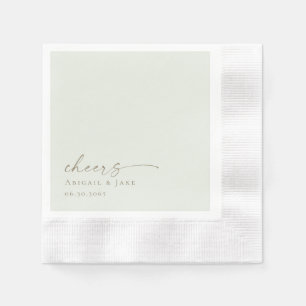 Serviette En Papier Serviettes de Mariage d'éclairage personnalisées