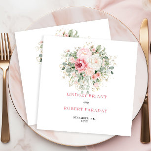 Serviette En Papier Serviettes de mariage élégantes et minimalistes Ro