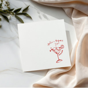Serviette En Papier Serviettes de mariage funky à motif de balle de go