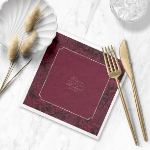 Serviette En Papier Serviettes de Mariage Paisley officielles ID767