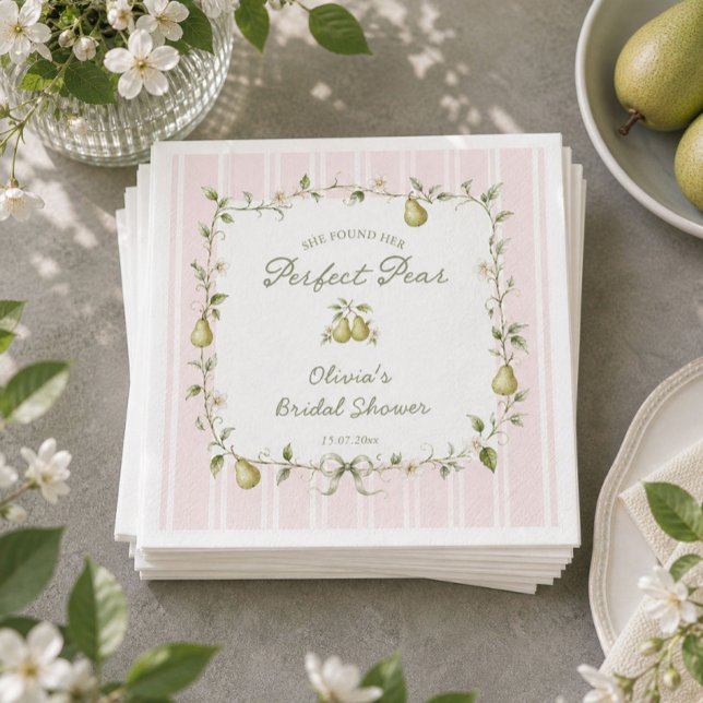 Serviette En Papier Serviettes de mariage parfait poire (Créateur téléchargé)