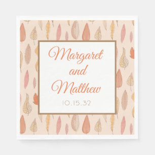 Serviette En Papier Serviettes de mariage personnalisées pour la saiso