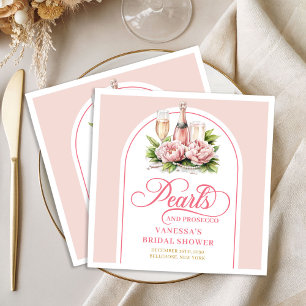 Serviette En Papier Serviettes de mariage personnalisées rose poudré e
