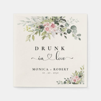 Serviette En Papier Serviettes de Mariage Rose vert