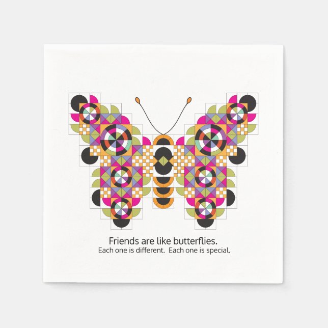 Serviette En Papier Serviettes de Motif de courtepointe Monarque Extra (Devant)