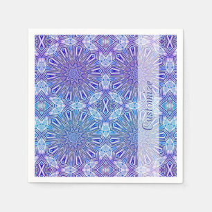 Serviette En Papier Serviettes de motif de kaléidoscope d'étoile de