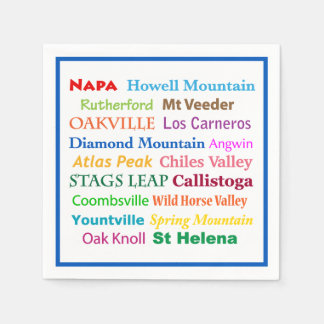 Serviette En Papier Serviettes de Napa Wine Country