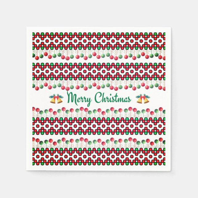 Serviette En Papier Serviettes de Noël (Devant)