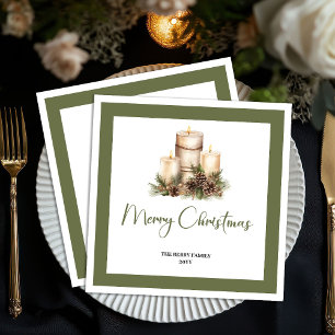 Serviette En Papier Serviettes de Noël à l'arbre moderne minimaliste a