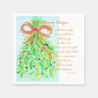 Serviette En Papier Serviettes de Noël avec poème de Ariella & Lily