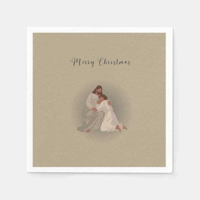 Serviette En Papier Serviettes de Noël chrétiennes (Devant)