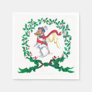 Serviette En Papier Serviettes de Noël de Jack Russell de Gulliver