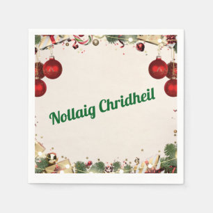 Serviette En Papier Serviettes de Noël en gaélique écossais