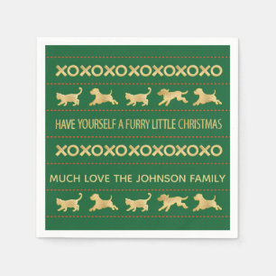 Serviette En Papier Serviettes de Noël personnalisées "Fer Noël"