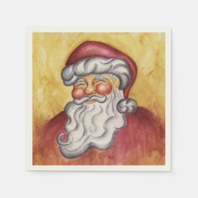 Serviette En Papier Serviettes de Noël Santa (Devant)