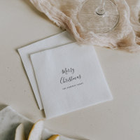 Serviettes de Noël simples minimalistes