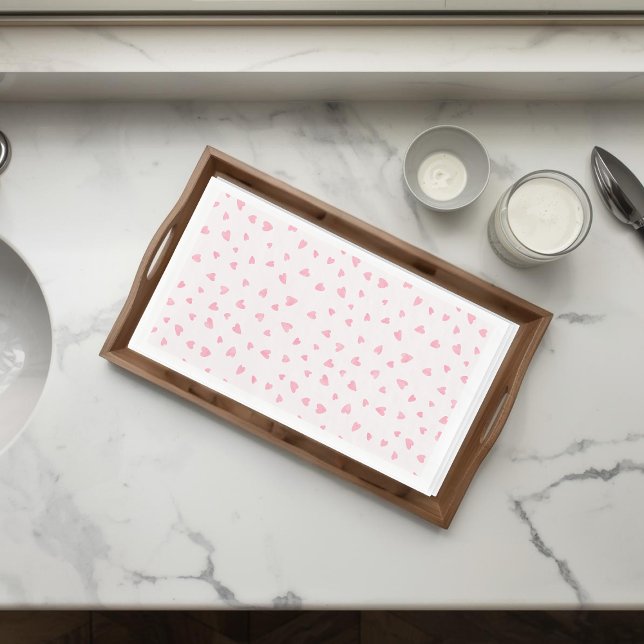 Serviette En Papier Serviettes de papier coeurs de la Saint-Valentin a (Créateur téléchargé)