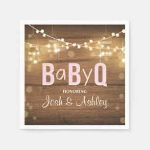 Serviette En Papier Serviettes de papier de baby shower mixte de BBQ