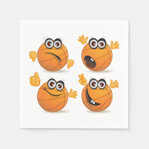 Serviette En Papier Serviettes de papier de caractères de basket-ball