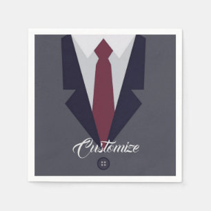 Serviette En Papier Serviettes de papier de costume heureux de fête