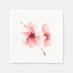 Serviette En Papier Serviettes de papier de decorativ blanc rose de