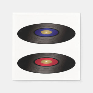 Serviette En Papier Serviettes de papier de disques vinyle