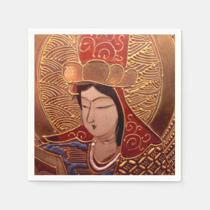 Serviette En Papier Serviettes de papier de femme asiatique chique