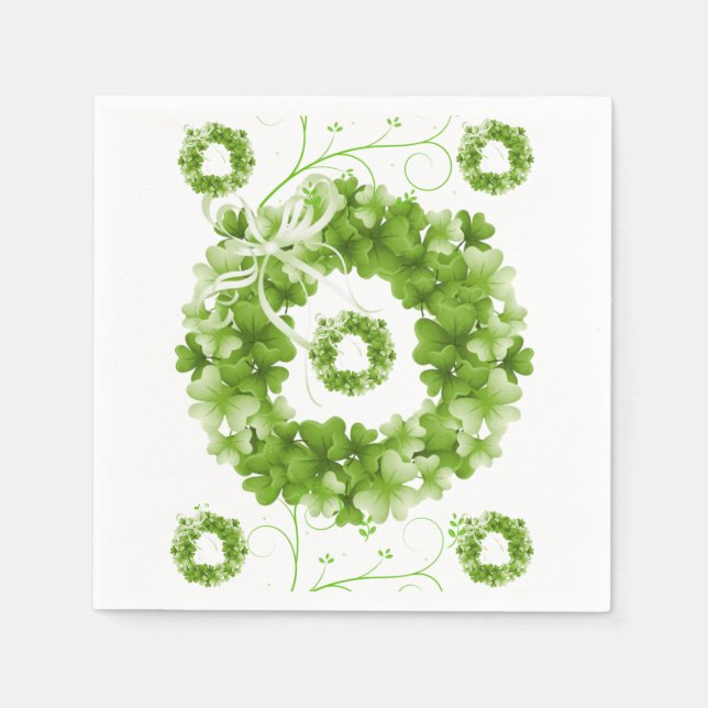 Serviette En Papier Serviettes de papier de jour St. Patrick (Devant)