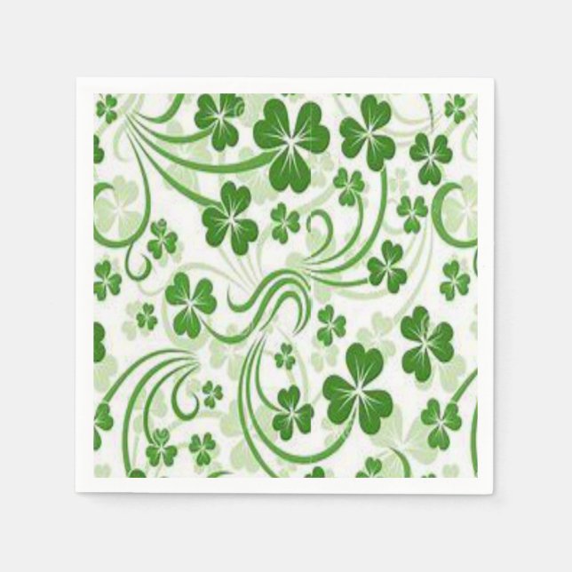 Serviette En Papier Serviettes de papier de jour St. Patrick (Devant)