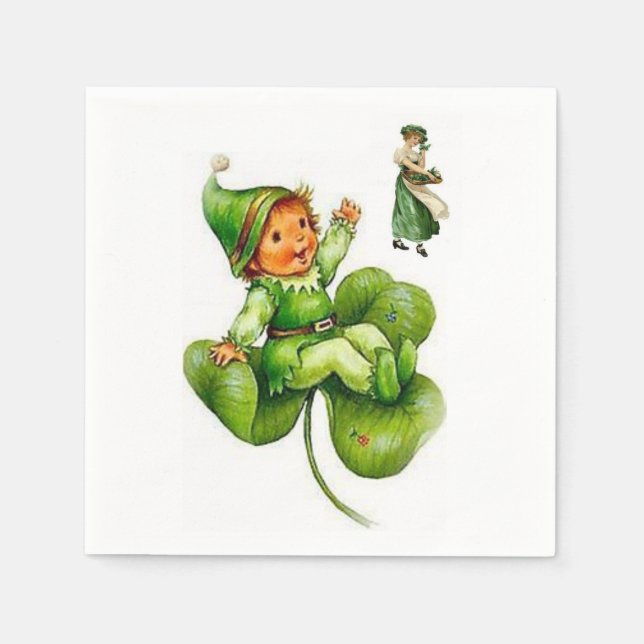 Serviette En Papier Serviettes de papier de jour St. Patrick (Devant)