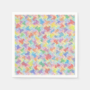 Serviette En Papier Serviettes de papier de la palette d'un artiste